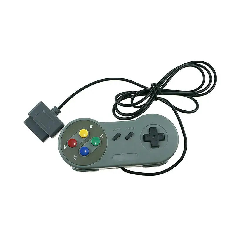 Wired SNES Retro Game Controller Sensitive Responsive Buttons Plug Play for Family Gathering Game Activities