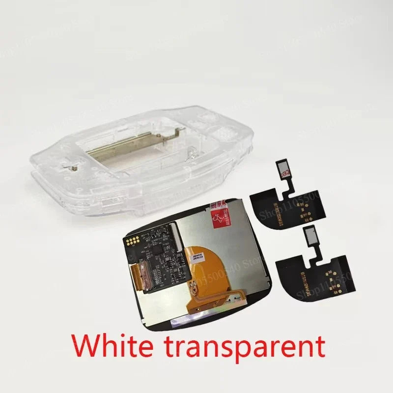 Full New GBA IPS V4 Laminated Screen Kits for Gameboy Advance IPS Screen 15 Levels High Brightness Gaming Screen with Shell