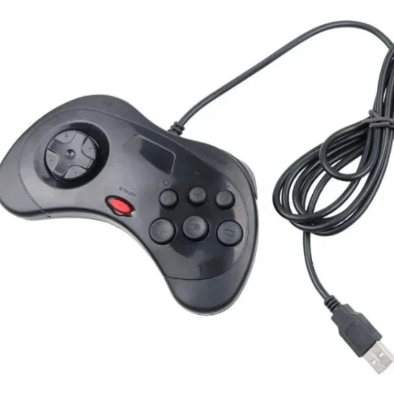 USB Wired Gamepad For Sega Saturn System Controller For Saturn Joystick Joypad USB Classic Game Controller Gamepad Joypad