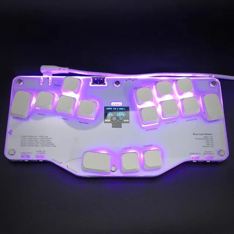 Mixbox One Handed Mechanical Keyboard, Hot Swap RGB Wired