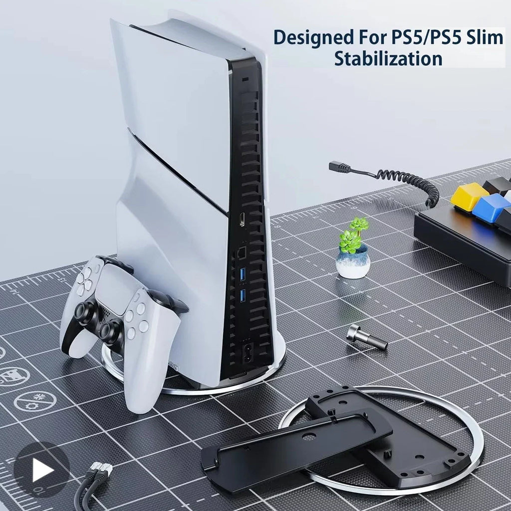 AyeBeau PS5 Slim Vertical Console Stand Cradle Holder
