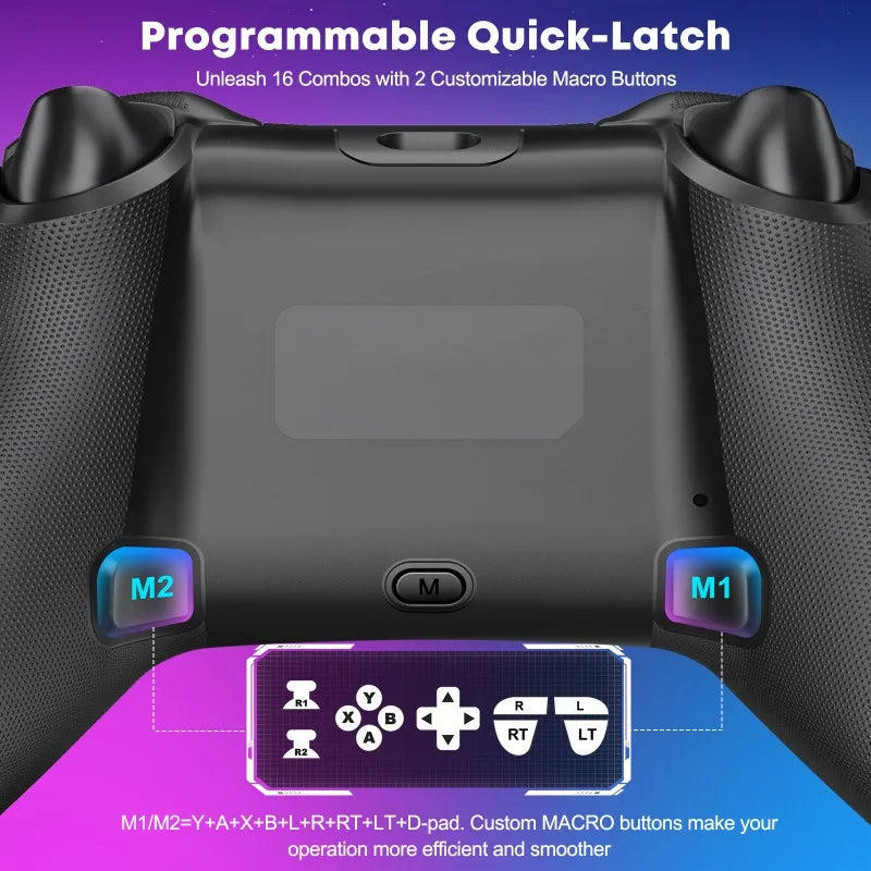 DinoFire Gamepad for Windows PC, Switch, Android & iOS with Stand