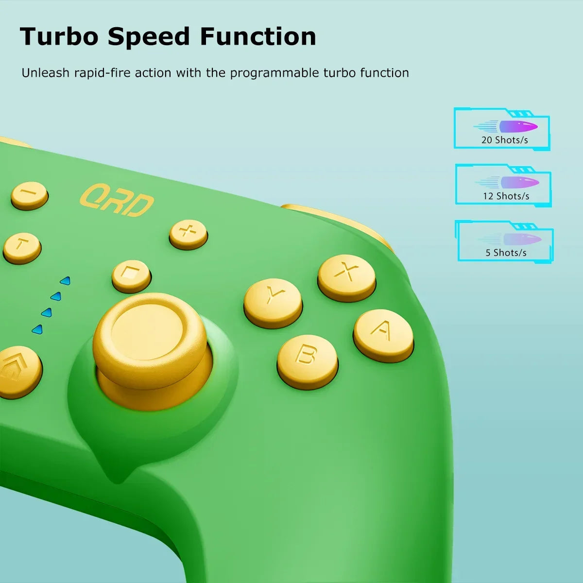 QRD Junior E5 Mini Wireless Controller for Switch, PC, Android