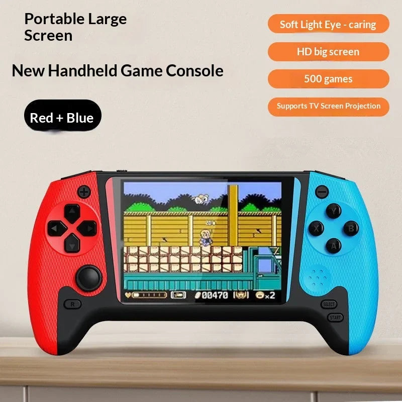 Sup Handheld Game Console Retro Rechargeable Dual Player Three Five Inch Screen 500 Games Support Tv Output Nostalgic For Adults