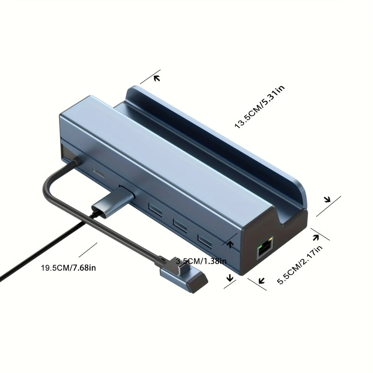 6-in-1 Steam Deck Dock, 4K HDMI 2.0, Ethernet, 3x USB 3.0, PD 60W
