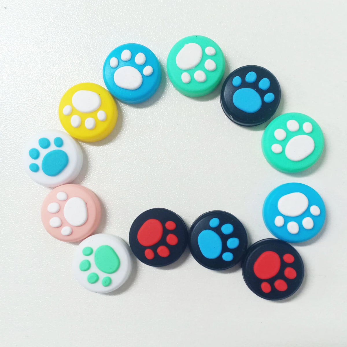Cat Paw Silicone Joystick Cap for Nintendo Game Grip Controller Cap Soft Touch Cat Paw Theme Joystick Cap Cover Case