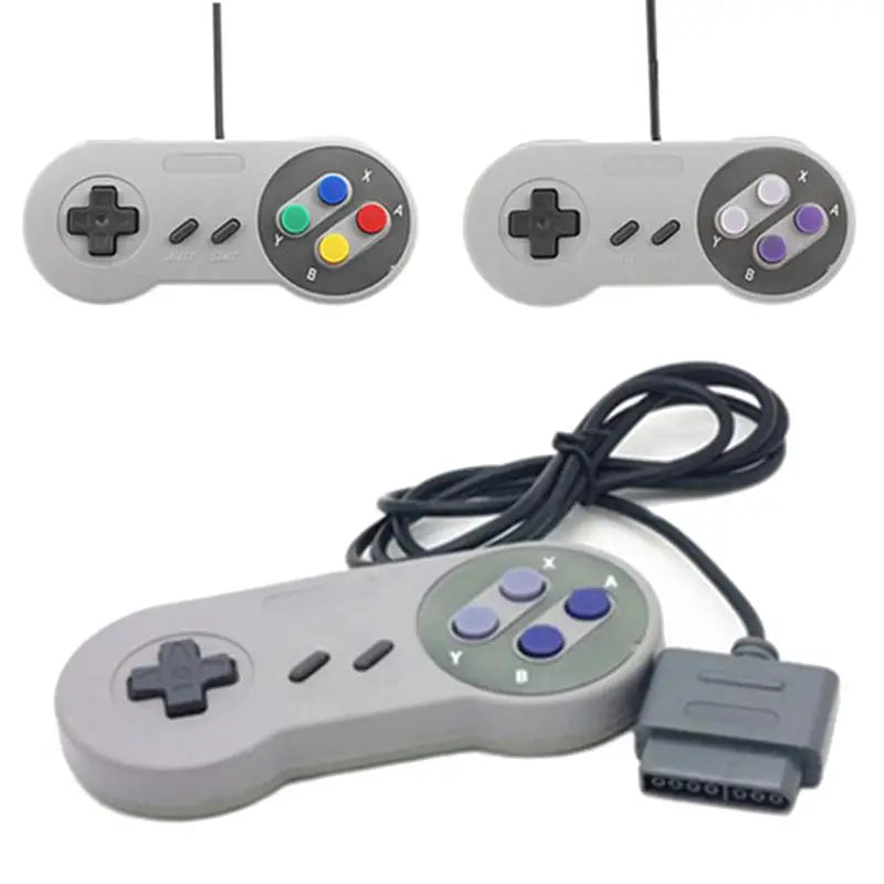 Wired SNES Retro Game Controller Sensitive Responsive Buttons Plug Play for Family Gathering Game Activities