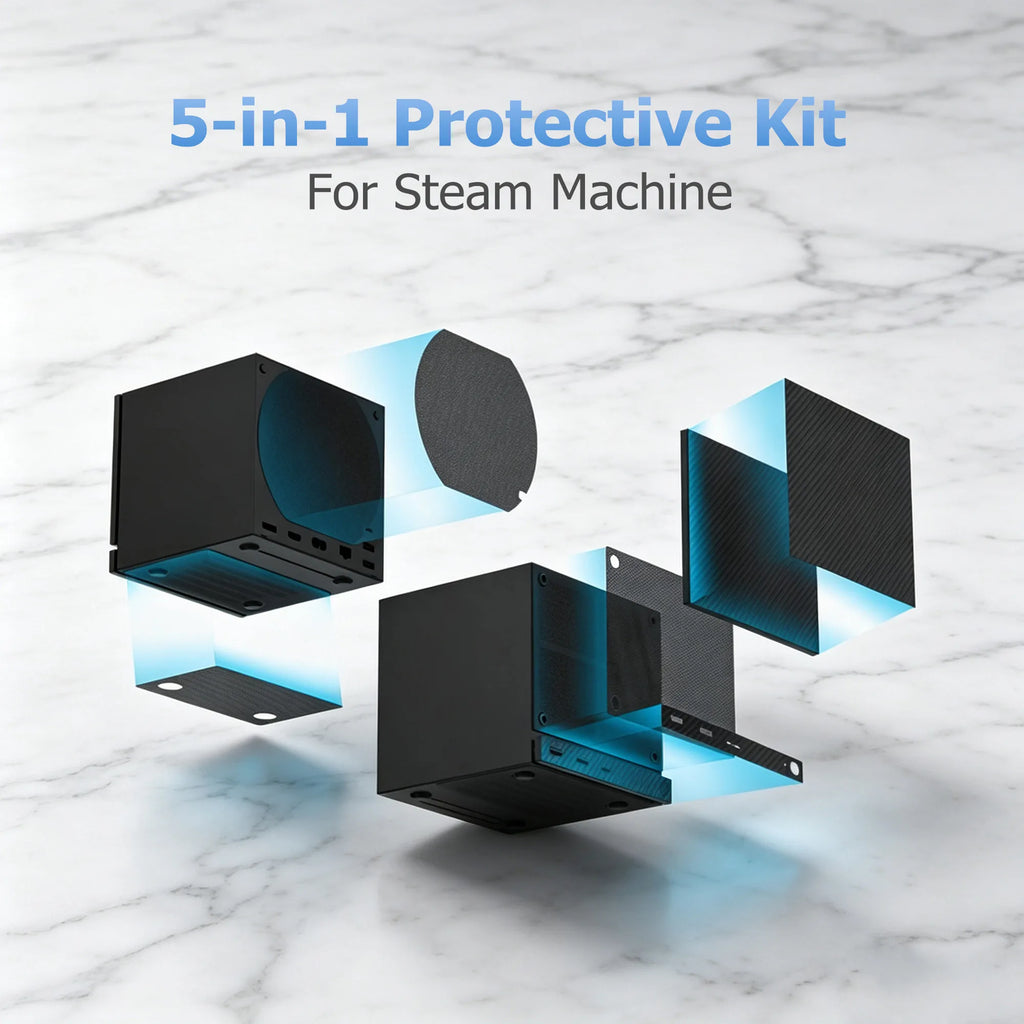 Steam Deck 5-in-1 Dust Proof Protective Kit for Console