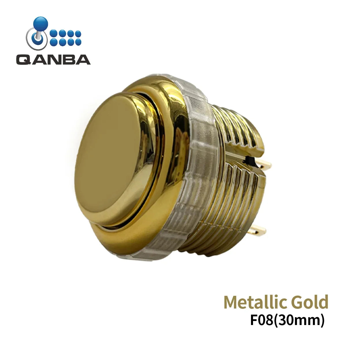 QANBA Gravity LX Arcade Buttons Metallic Color 30mm Mechanical Pushbutton Switch Arcade Stick Accessory DIY Parts