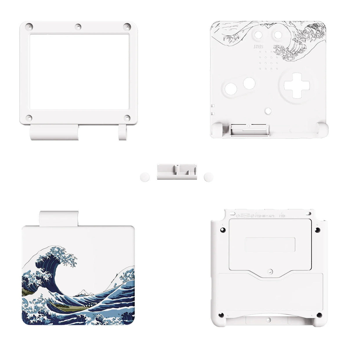 eXtremeRate GBA SP Replacement Housing Shell - The Great Wave