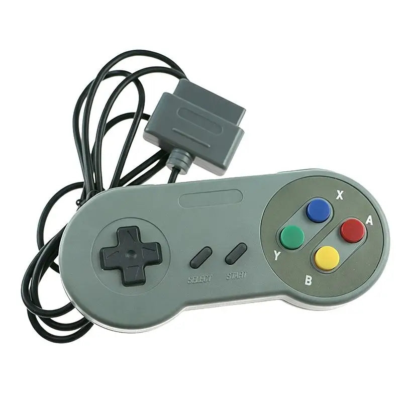 Wired SNES Retro Game Controller Sensitive Responsive Buttons Plug Play for Family Gathering Game Activities