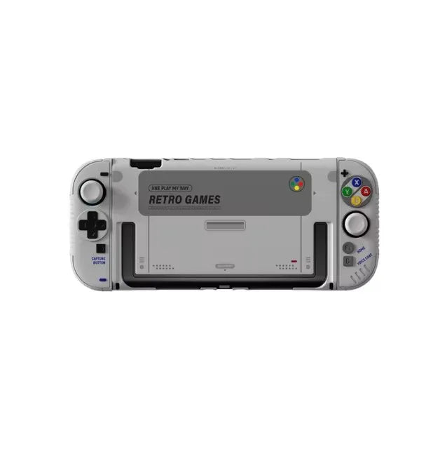 IINE Protective Case Retro Game Console Hard Shell For Switch 2 Handle Silicone Cover Thumb Grip Caps Gaming Accessory