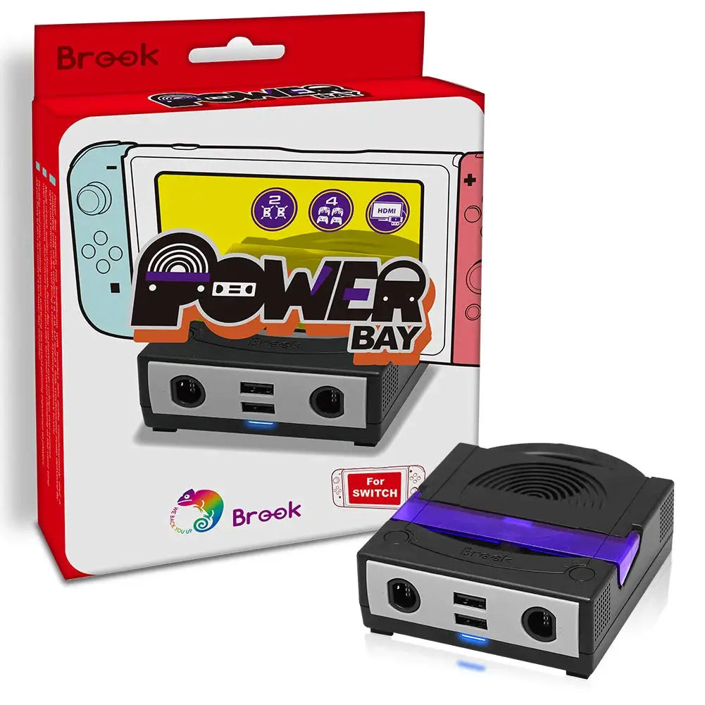Brook Power Bay Dock for Nintendo Switch, HDMI, USB-C