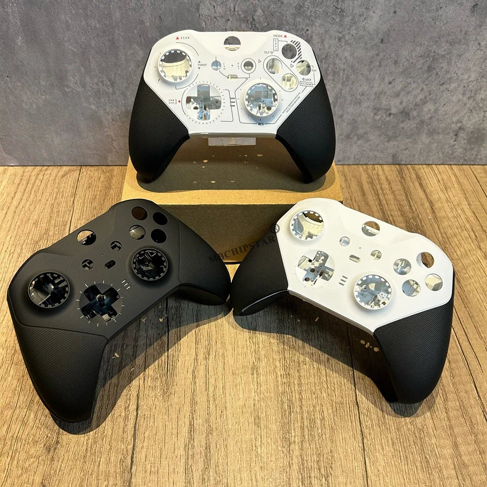 Black White For Xbox One Elite 2 Gamepad Back Cover Replacement Anti Slip Controller For Shell For Case Protective Grip Enhance