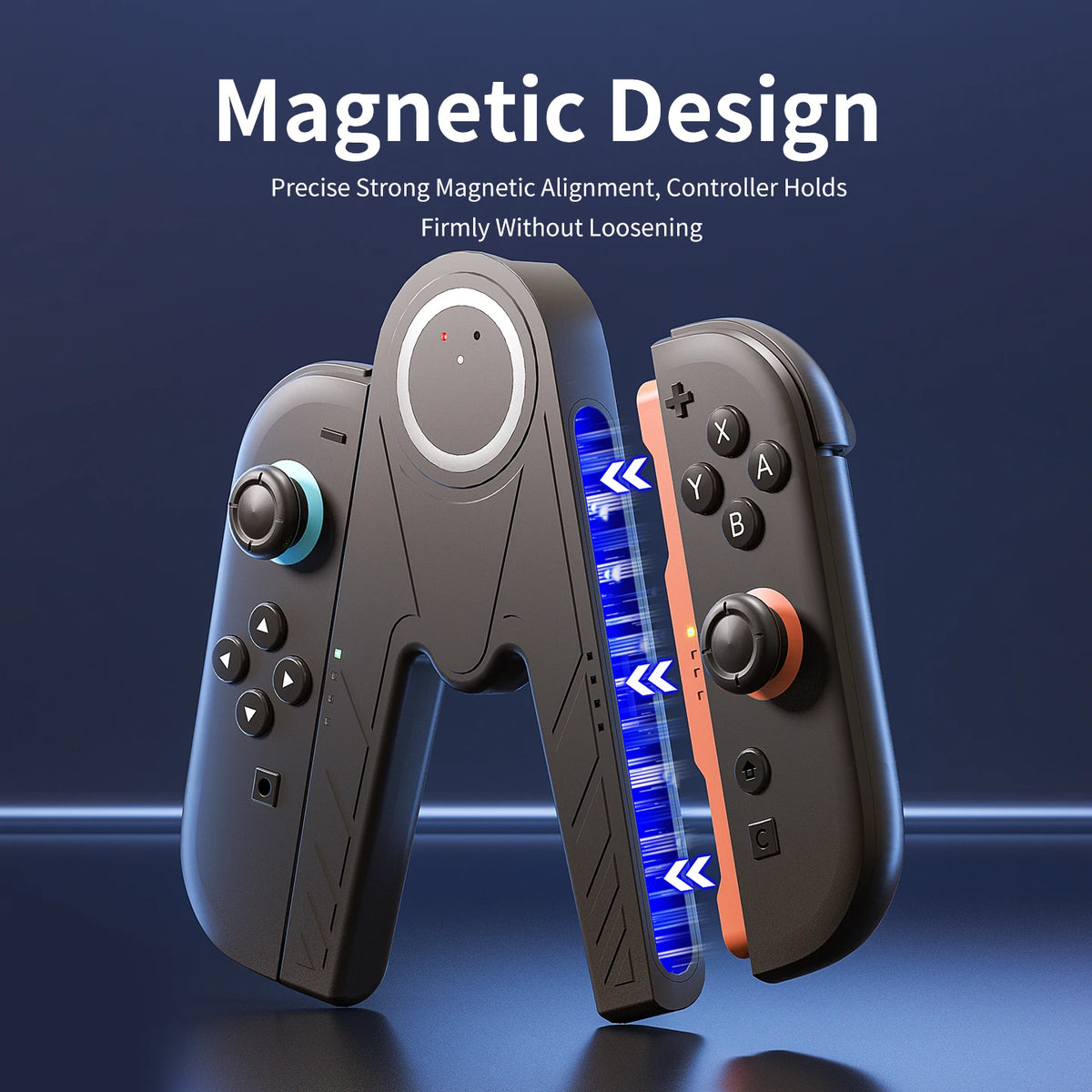 Magnetic Switch 2 Charging Grip Plug and Play Portable Joy-Con2 Controller Charger for Switch 2 Joy-Con 2 Gaming Accessories