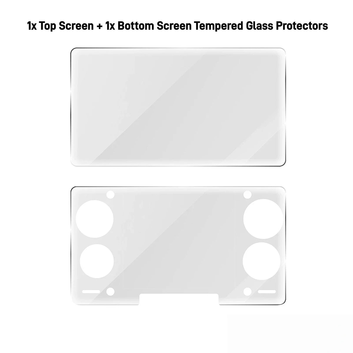 AYN THOR Gaming Console Accessory Bundle Ergonomic TPU Grip + Shockproof Carry Case + HD Tempered Glass Screen Protector