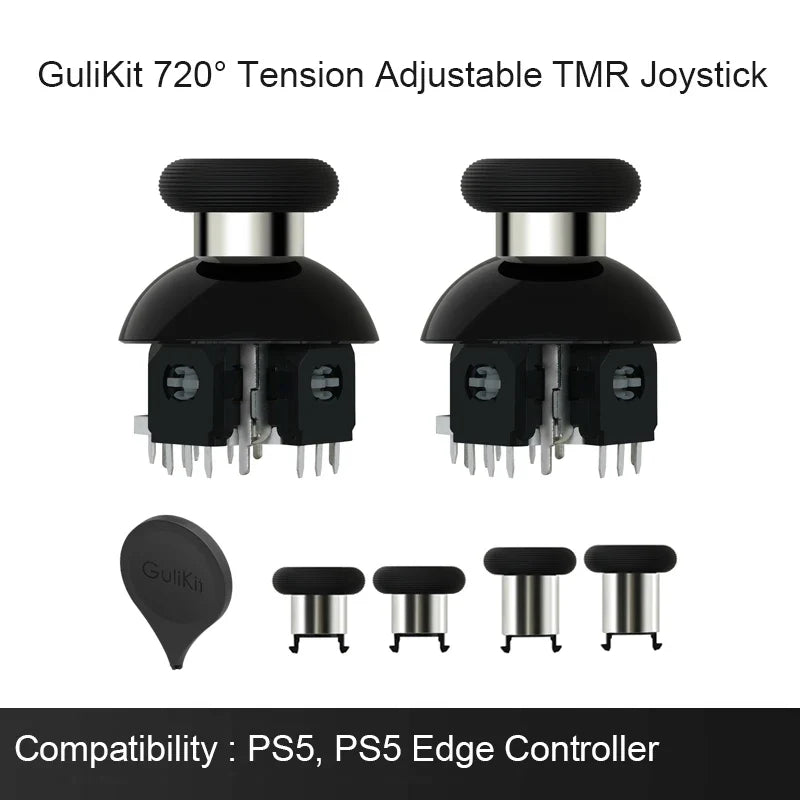 GuliKit 720° Tension Adjustable TMR Joystick for PS4 PS5 Edge Gamepad for Switch Pro Xbox Series Controller Game Accessories
