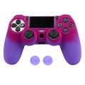 Gradient Silicone Cover for PS4 Controller with Grip Caps