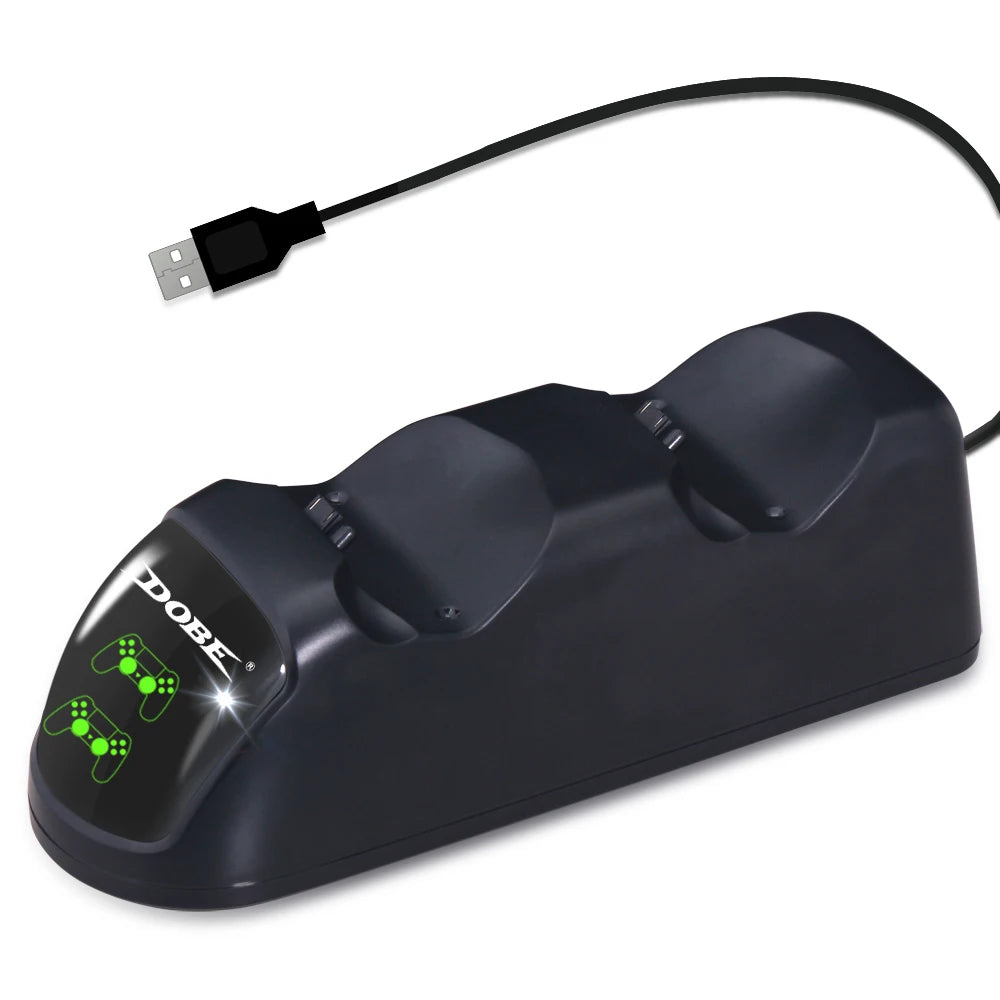 Dual PS4 Controller Charging Dock with LED Indicator