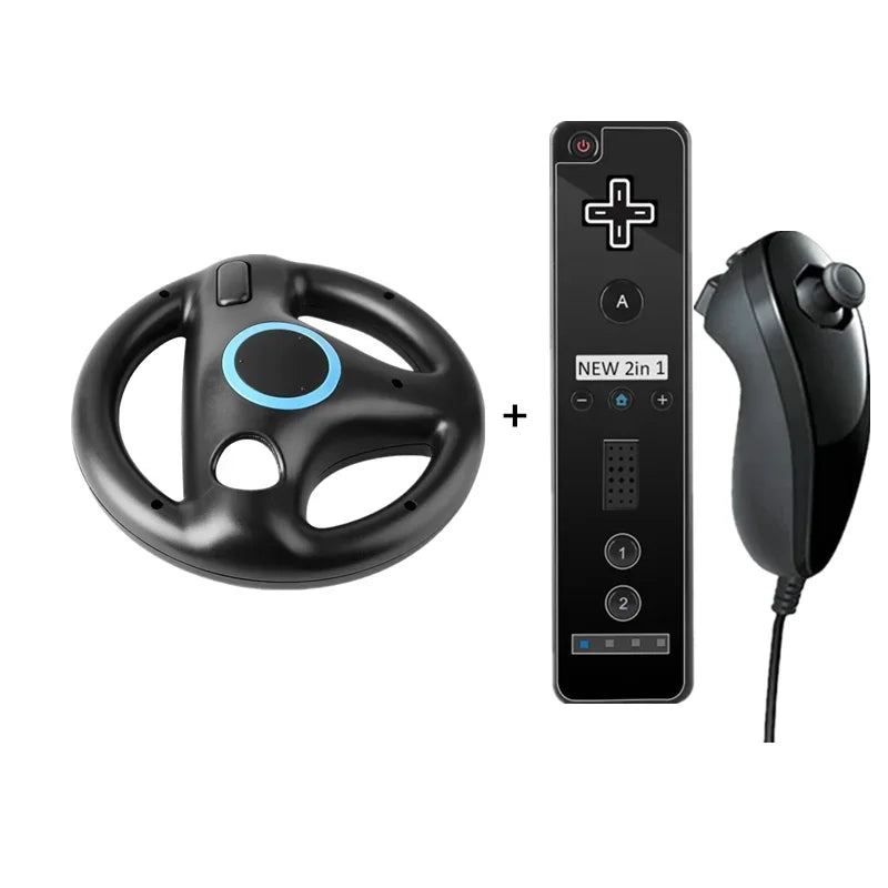 Racing Steering Wheel Attachment for Wii Remote, 1 Pair
