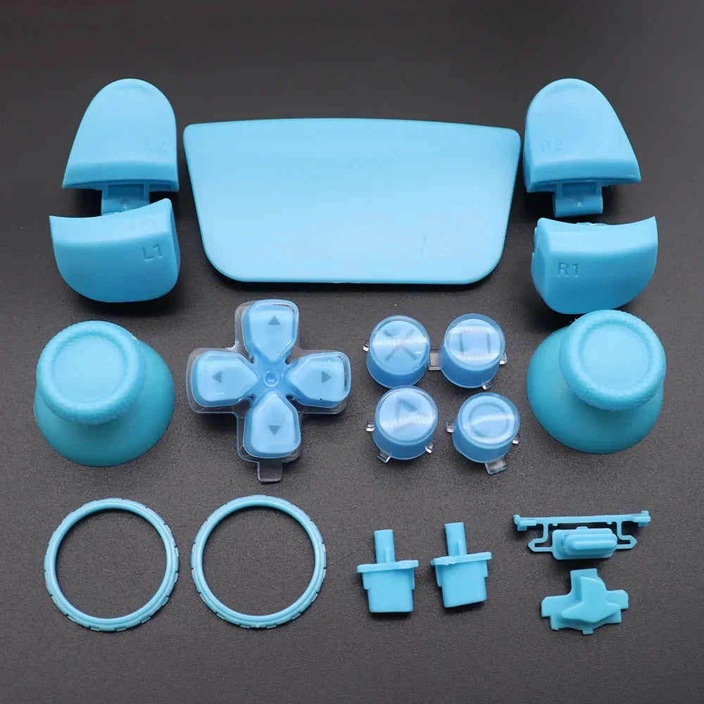 Replacement Buttons Set D-Pad L1 R1 L2 R2 Trigger Button Key Accent Ring For PS5 V3 3.0 BDM-030 Controller