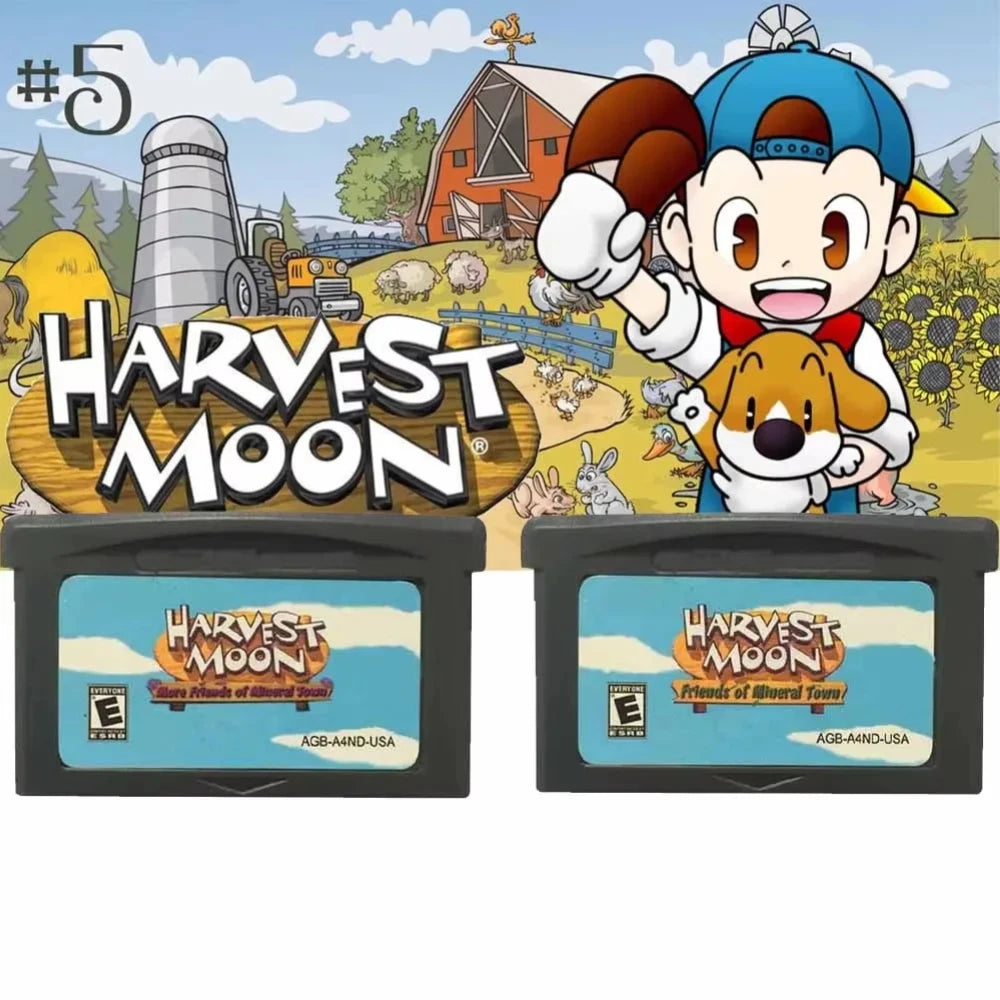 Harvest Moon GBA Cartridge, Friends of Mineral Town Games