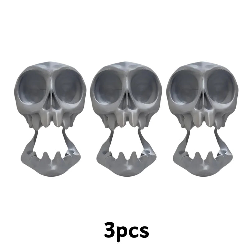 Gothic Skull Design Game Controller Stand Multifunctional Headset Holder Desktop Gaming Accessories Display Rack