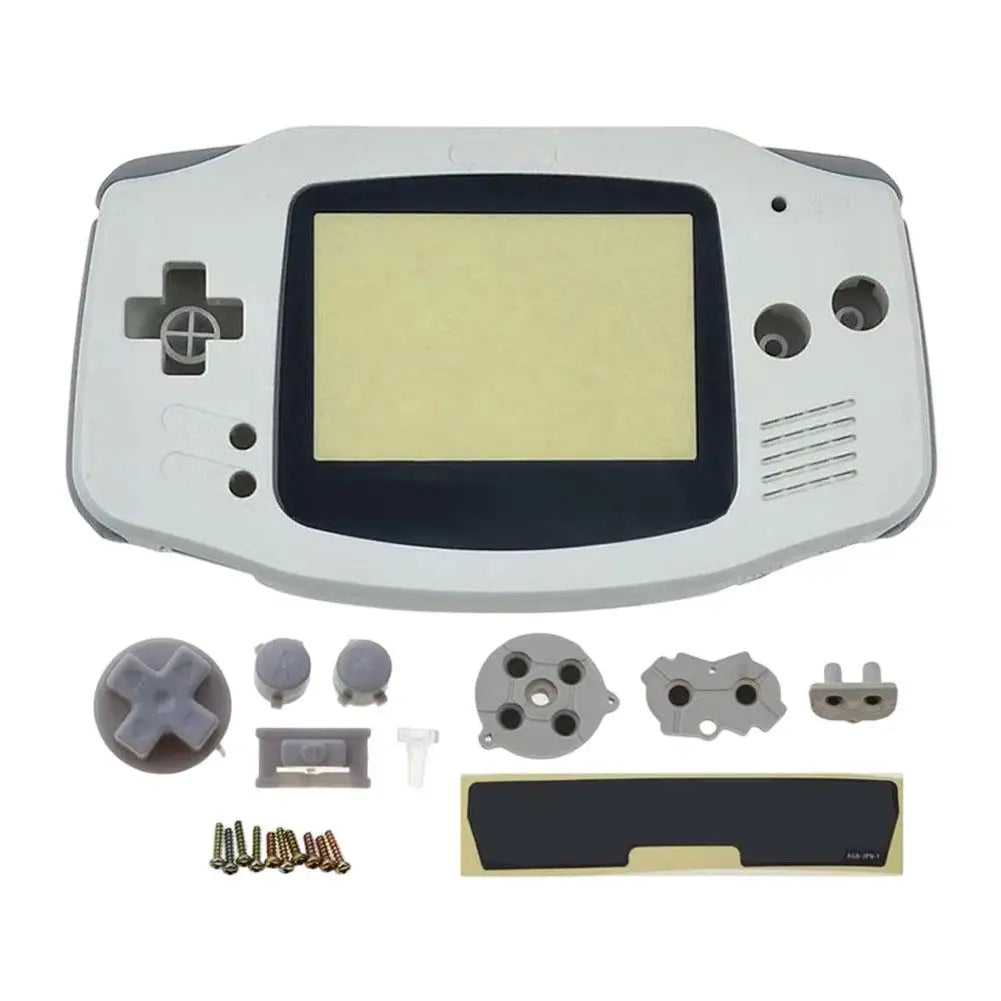 Replacement Full Housing Shell Kit DIY Casing Clear Replacement Shell Full Housing Cover with Buttons Custom For Game Boy GBA
