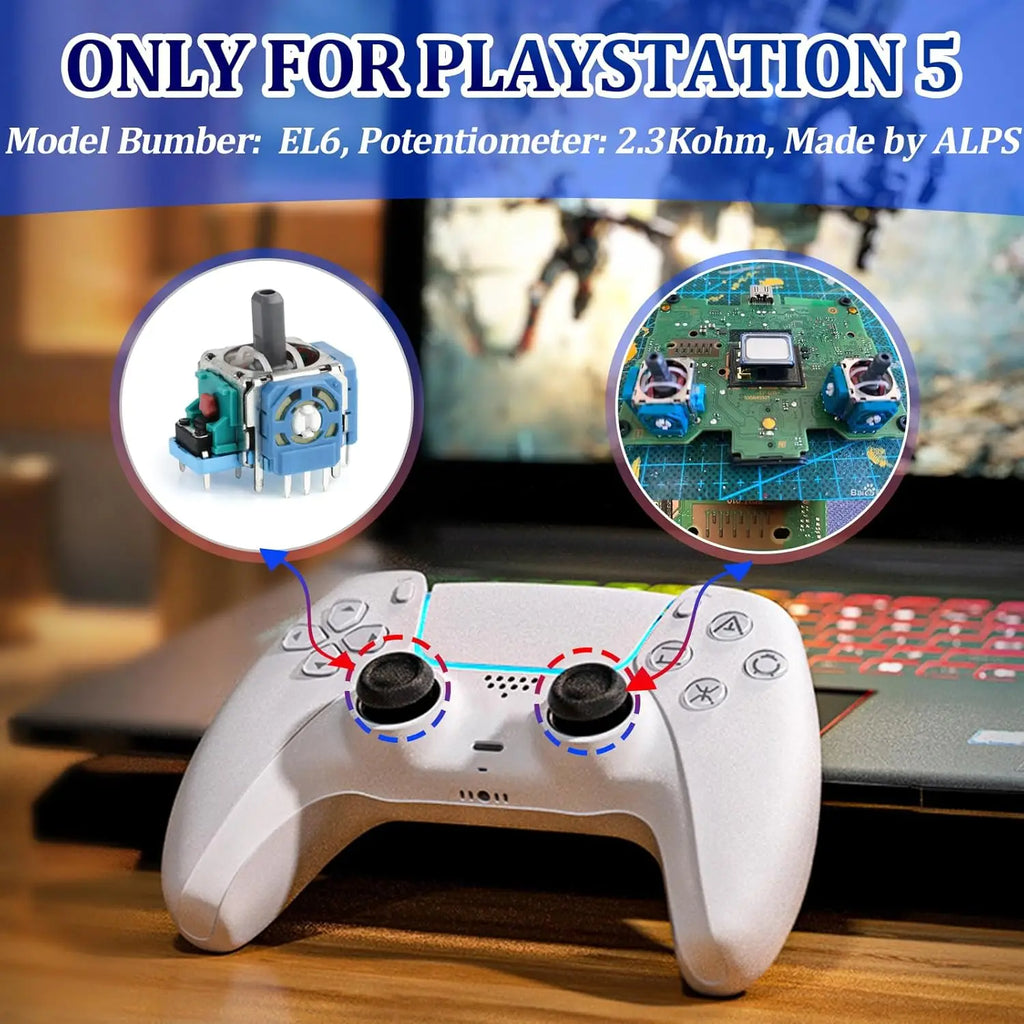 PS5 Controller 3D Joystick, ALPS New Model, Replacement 1-20Pcs