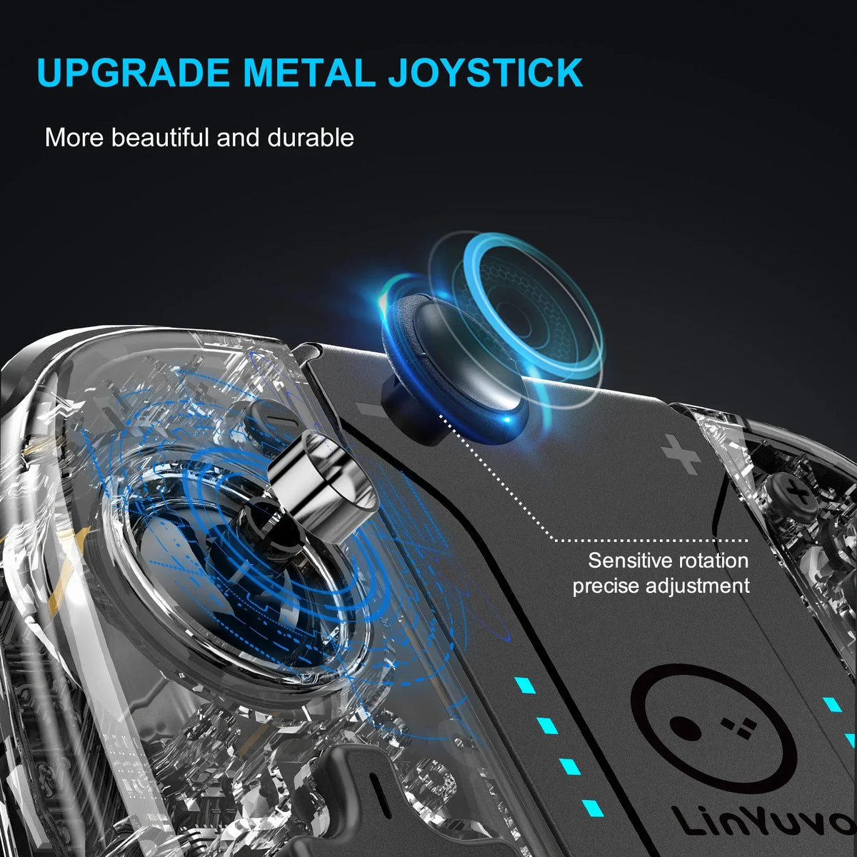 LinYuvo KS58 8 LED Joypad Wireless Controller for Switch OLED