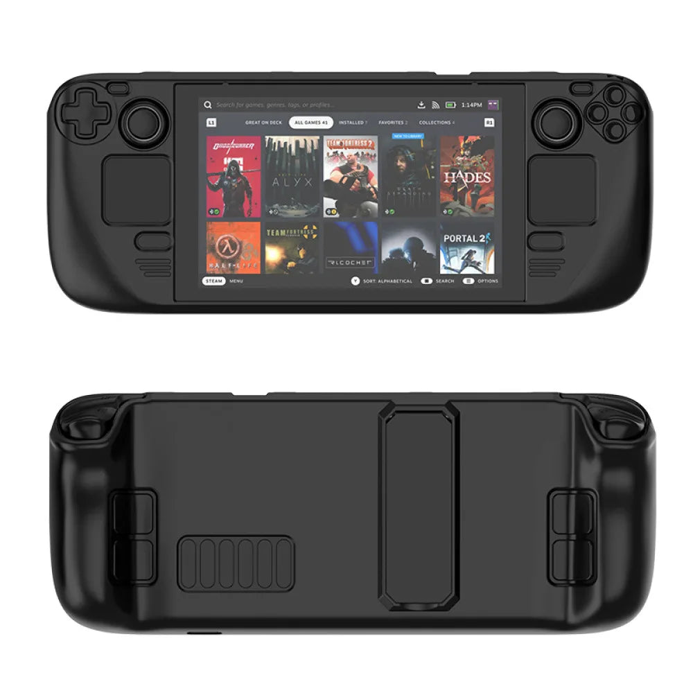 1 PC For Steam Deck Colorful Protective Case For Steam Deck Oled PC Material Protective Case With Stand Game Console Parts