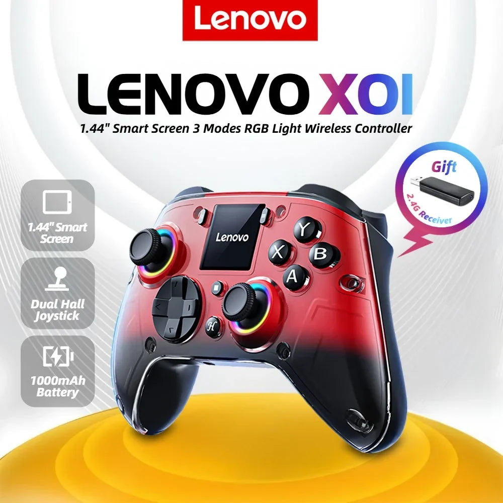 Lenovo X01 Smart Screen Wireless Gamepad, Dual Hall Joystick