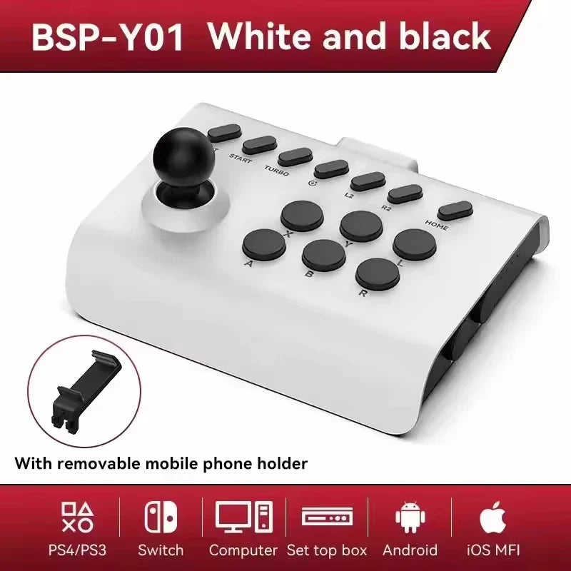 Arcade Gamepad Bluetooth Controller for Switch/PS4/PS3/Android