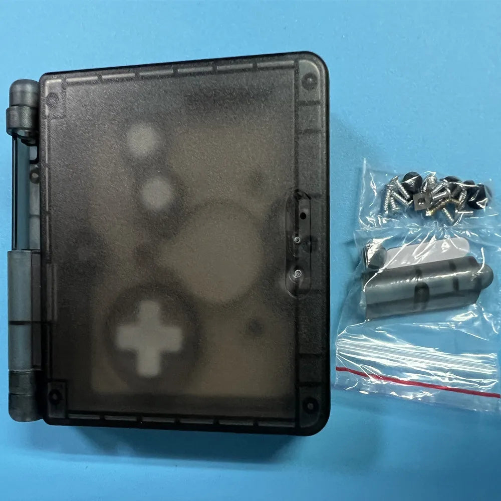 New Shell Case for GBASP Housing GBA SP Shell with Buttons and Sticker Sets Replacement for Gameboy Advance SP Game Accessories