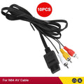 10PCS 1.8M AV Cable Composite Video Cord 6 Feet Line Compatible For N64/GameCube/SNES/SFC TV Game Console AV Cable