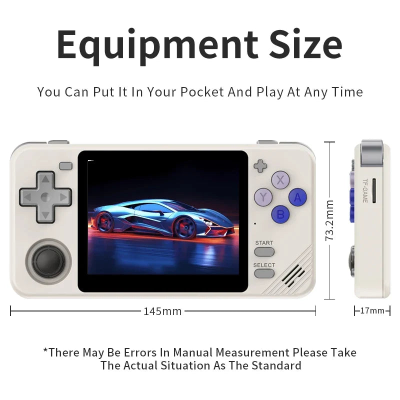 New RGB10X Retro Handheld Game Console 3.5 Inch HD IPS 640*480 Screen RK3326 Open Source Linux Video Game Children's Gifts