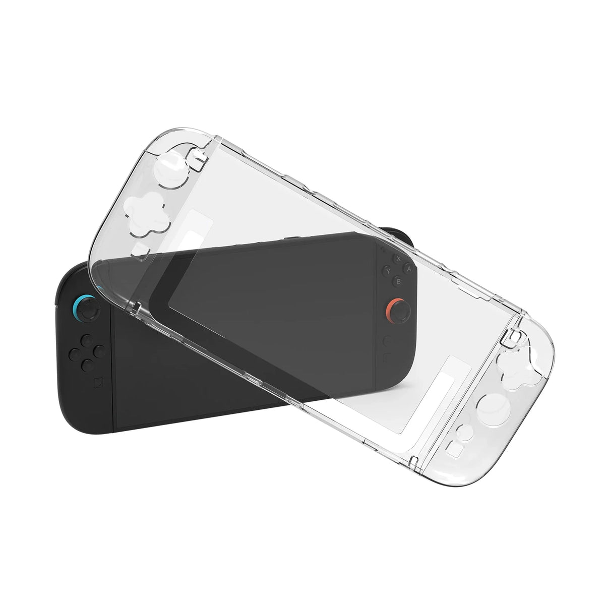 for Switch 2 Clear Protective Case PC Grip Dockable Gaming Accessories for Switch 2 7.9inch Cover