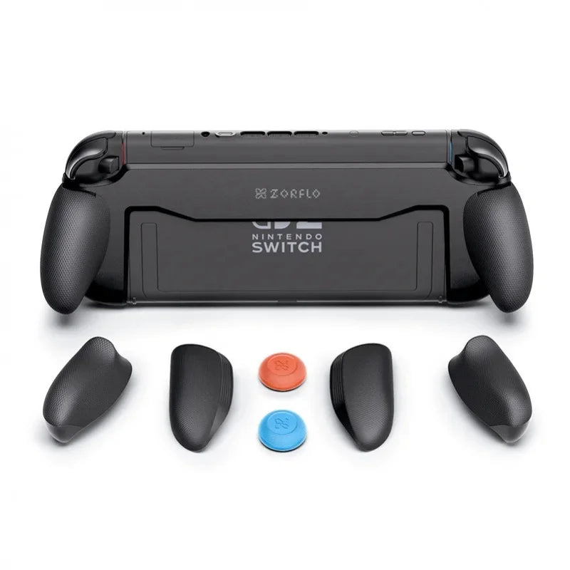 Ergonomic Silicone Grip for Nintendo Switch 2 2025 Non-Slip Replaceable 3 Sizes Grip Shell Dock Kickstand Friendly Handheld Gami
