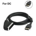 1.3m SCART Cable  TTL SYNC Singnal 24AWG  Professional Audio and Video Connection Solution For Dreamcast N64 SNES SFC
