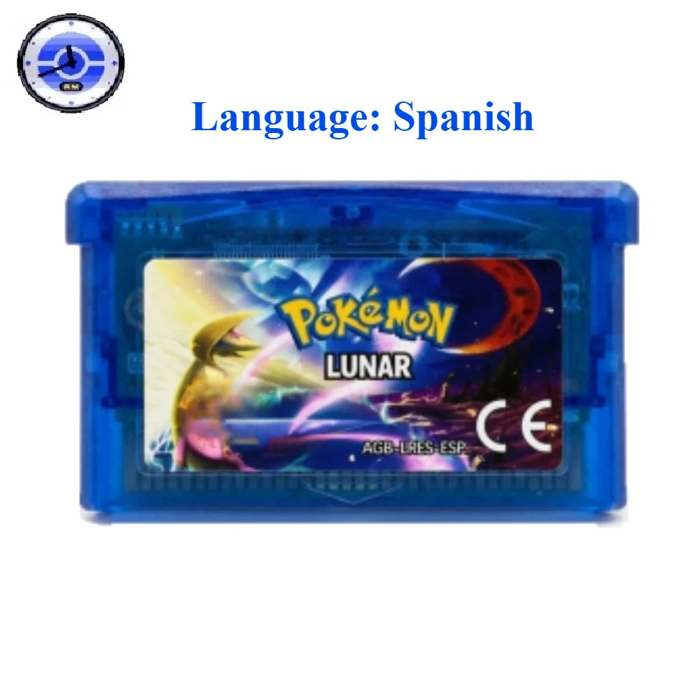 Pokémon GBA RTC Reproduction Cartridge Spanish Version
