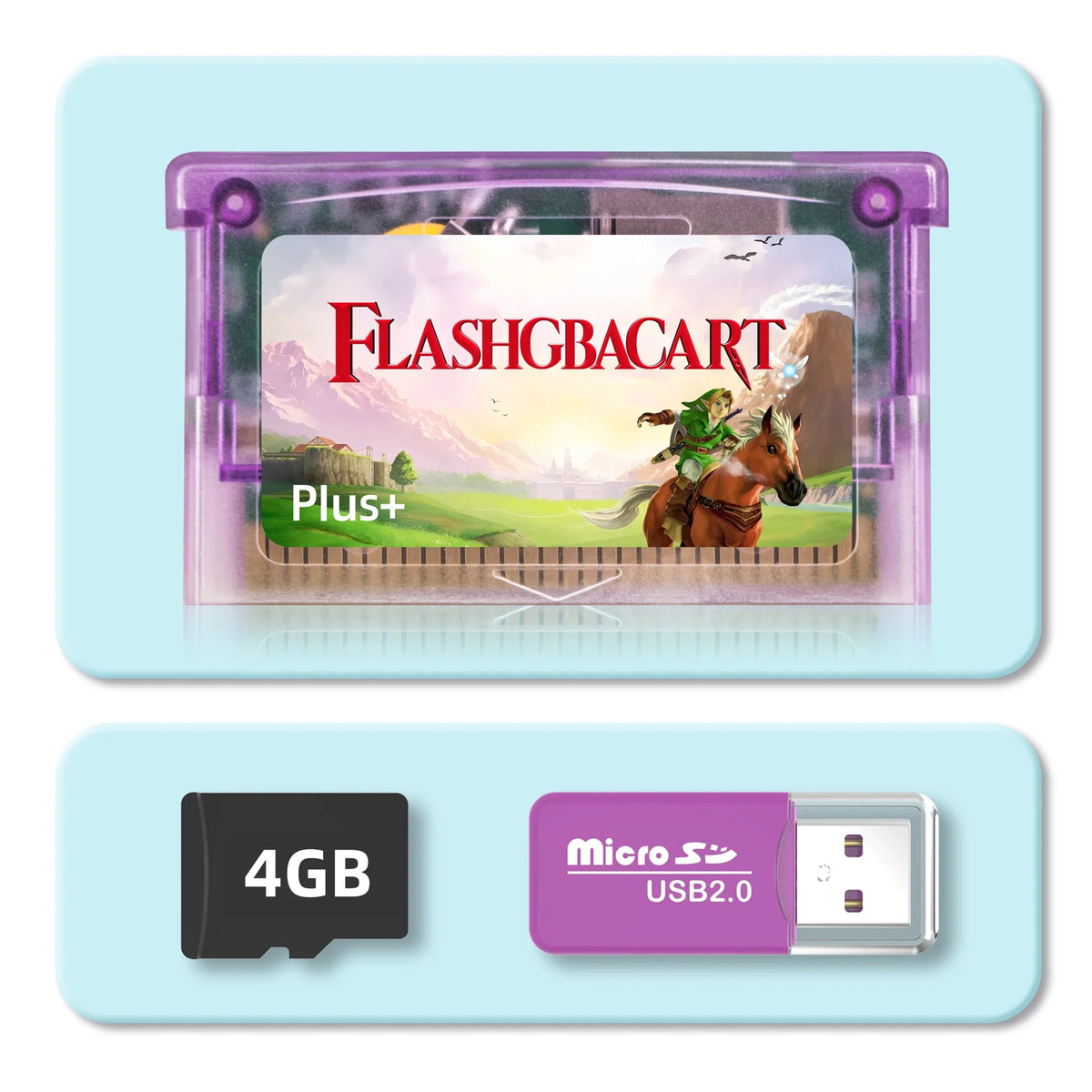 REMANK Flash GBA Cart V1.5 with RTC & 100+ Retro Games for GBA SP