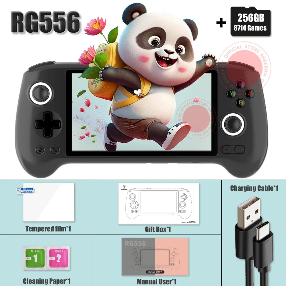 ANBERNIC RG556 Handheld Console 5.48-Inch AMOLED Android 13