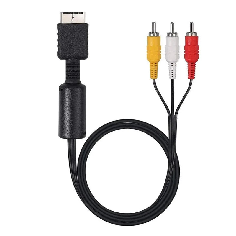AV Cable for PS1, PS2, and PS3 to RCA TV or Monitor