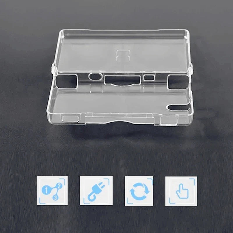 Transparent Protective Case for NDS Lite with Screen Lens