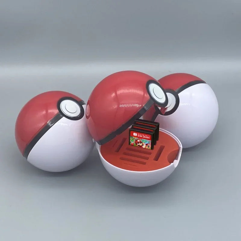 Pokemon Poke Ball Switch OLED Game Card Box Organizer