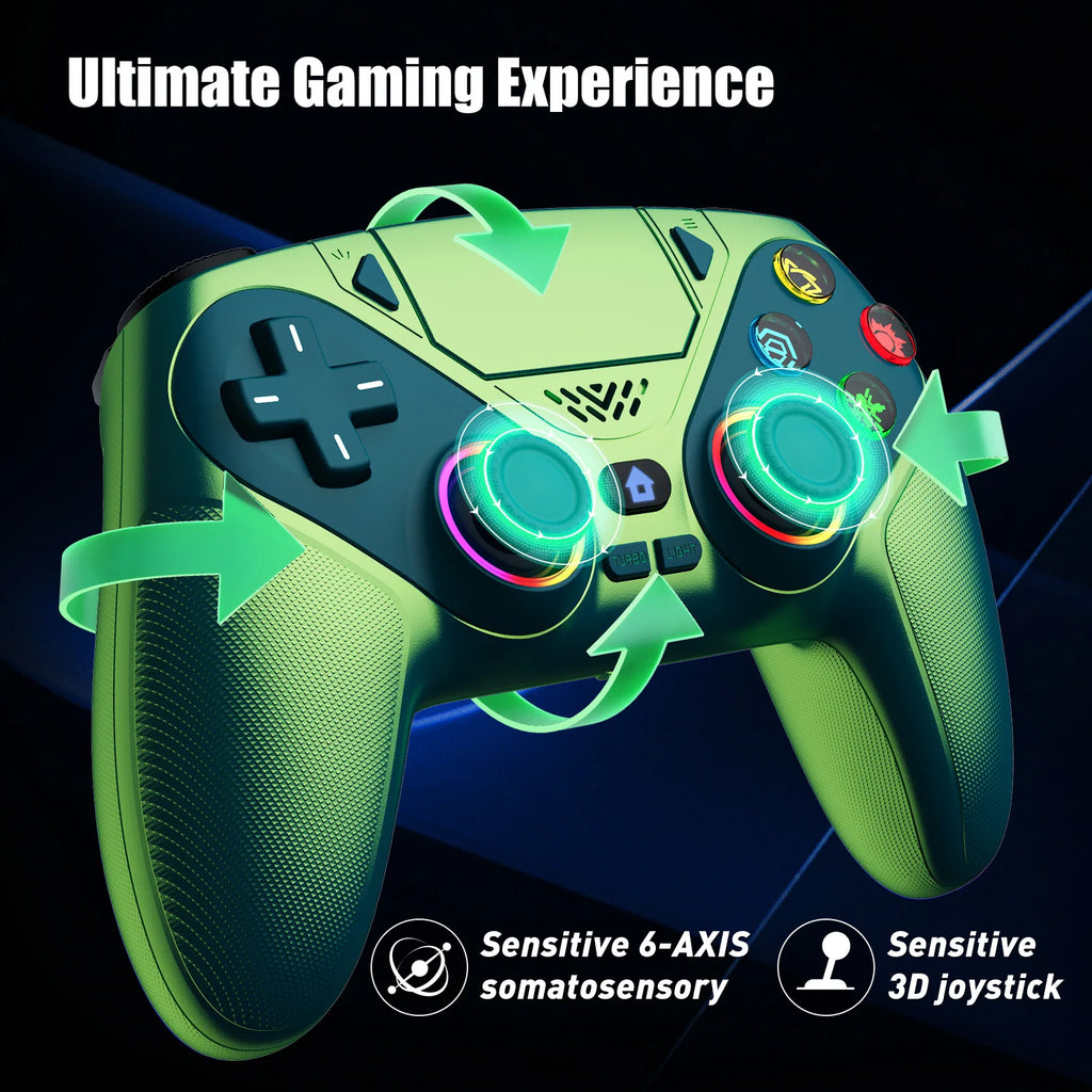 Wireless Controller for PS5 and PC with Hall Effect Sticks