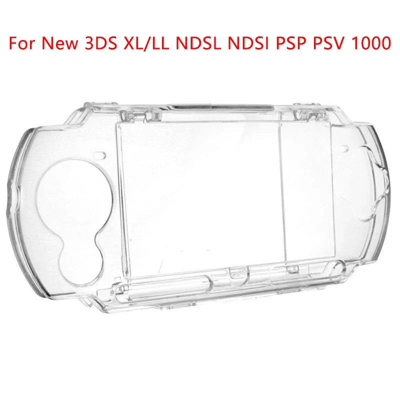 Clear Crystal Protective Cover Case Shell Housing For New 3DS XL LL NDS Lite NDSL NDSi XL LL GBA SP PSP 2000 PSV Game Console
