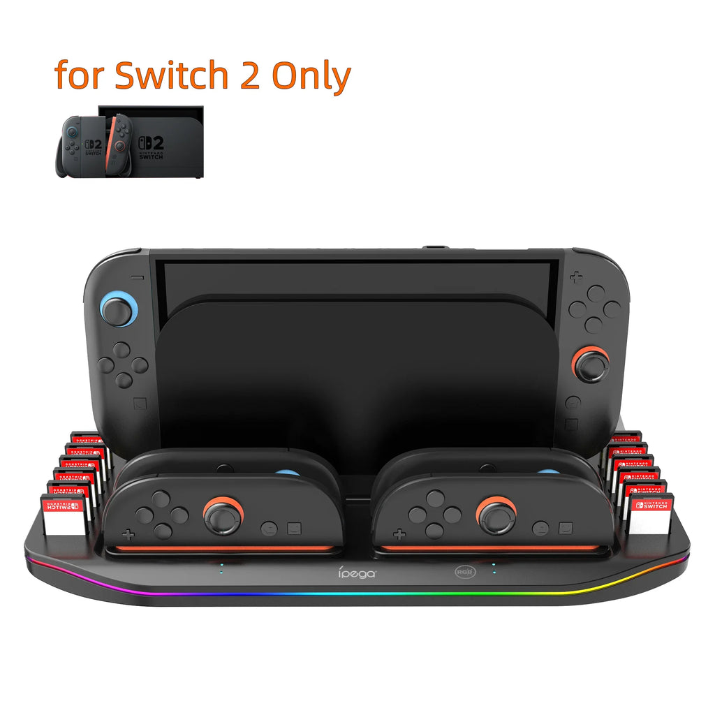 PG-SW2210 Charger for Nintendo Switch 2, 4 Joy-Con, 12 Games