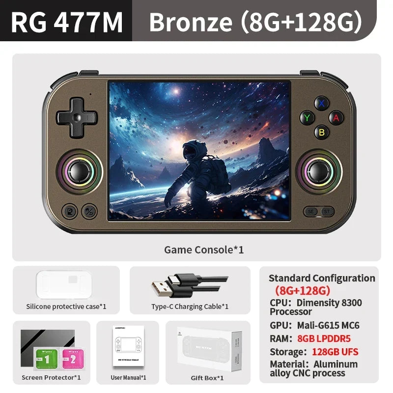 Anbernic RG 477M Android Handheld, 4.7-inch LTPS, Dimensity 8300