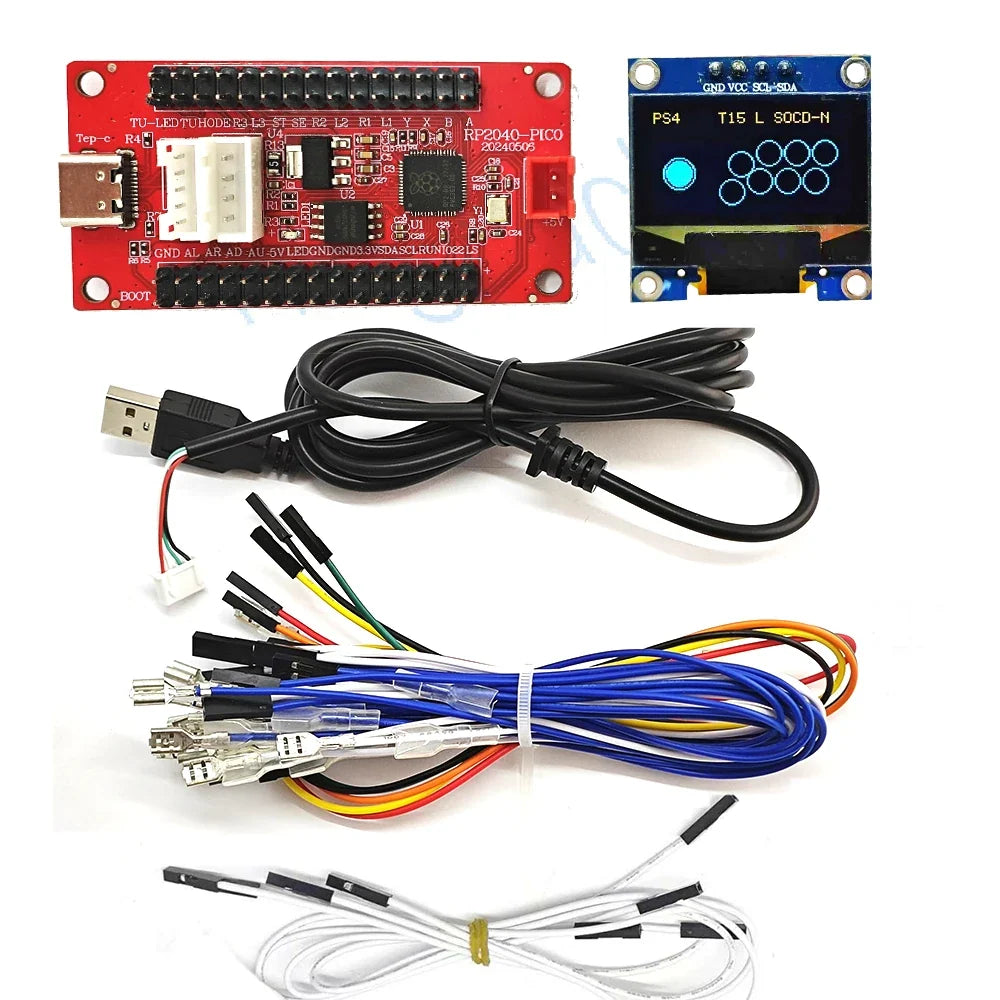 Raspberry Pi Pico Zero USB Board with Encoder for Hitbox DIY